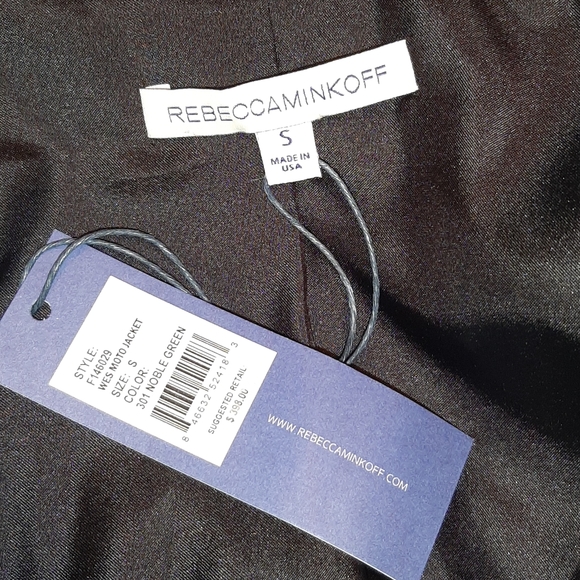 NWT Rebecca Minkoff wool blend moto jacket - Picture 12 of 14